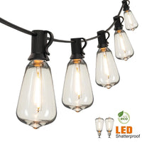 Guirlande guinguette extérieur LED connectable, ampoules incassables IP44, 10 ou 20 m