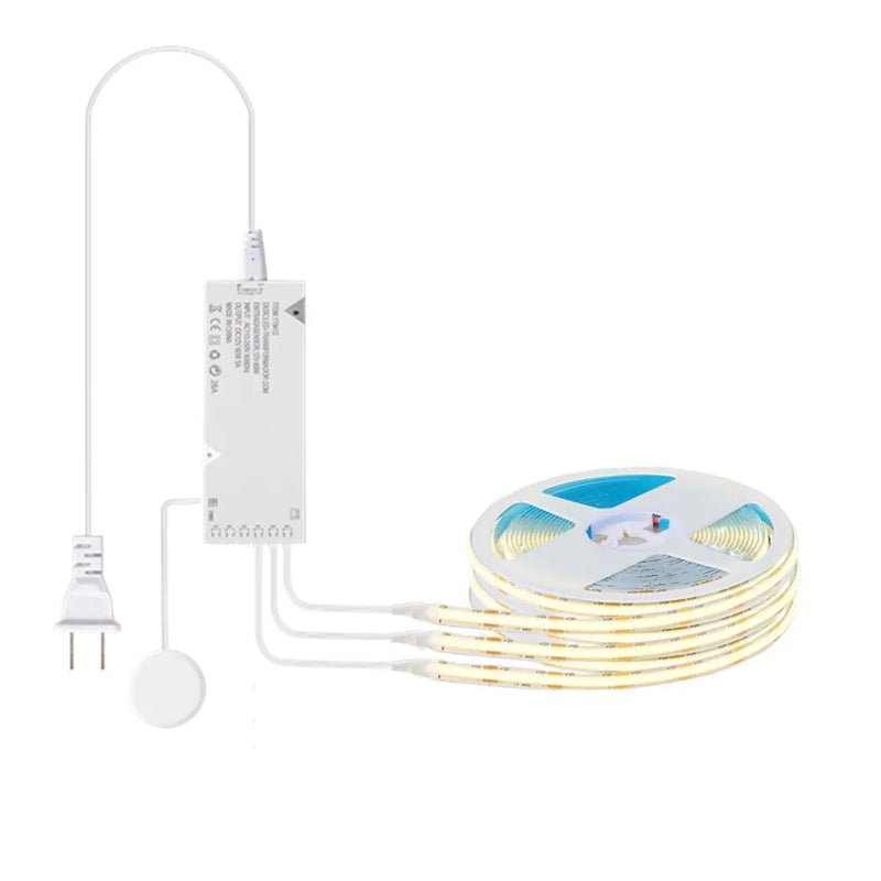 Ruban LED COB sous armoire – kit de trois rubans avec boîtier et capteur