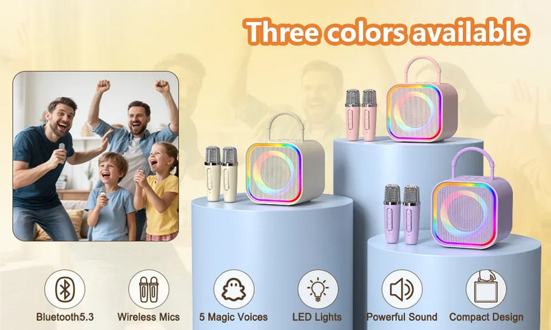 Enceinte karaoké enfant – trois coloris disponibles
