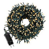 Guirlande lumineuse extérieur IP65 fil vert, 8 modes, 10 à 100 m