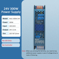 Ruban LED COB 24 V – alimentation 24 V de 300 W du kit de 20 m