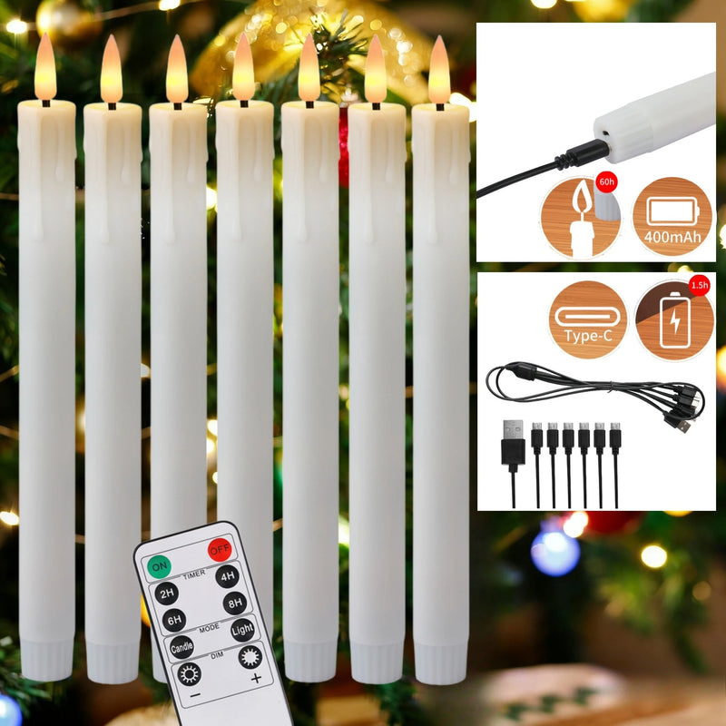 Bougies LED coniques rechargeables – vue 11