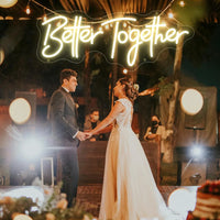 Néon mariage LED à message, 8 modèles, blanc chaud ou froid, USB