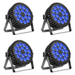 Projecteur PAR LED DMX 18 x 8 W RGBW, lot de 4 pour DJ et scène