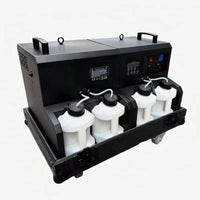 Machine à bulles de fumée 3000 W à 4 sorties en flight case, DMX512