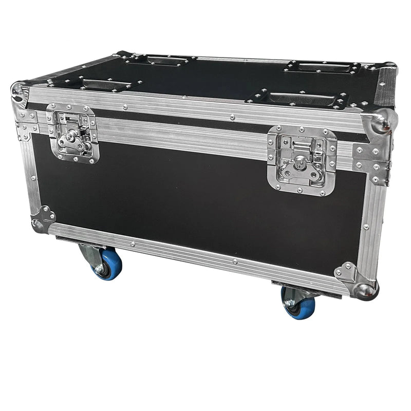 Flight case à roulettes pour 4 projecteurs blinder COB 200 W