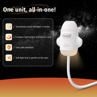 Mini projecteur d'étoiles USB en forme de fusée – lampe tout-en-un et passage entre deux modes