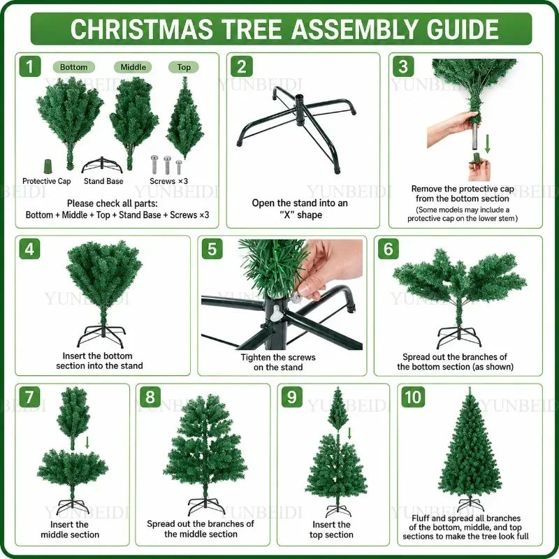 Sapin de Noël artificiel en PVC – vue 32