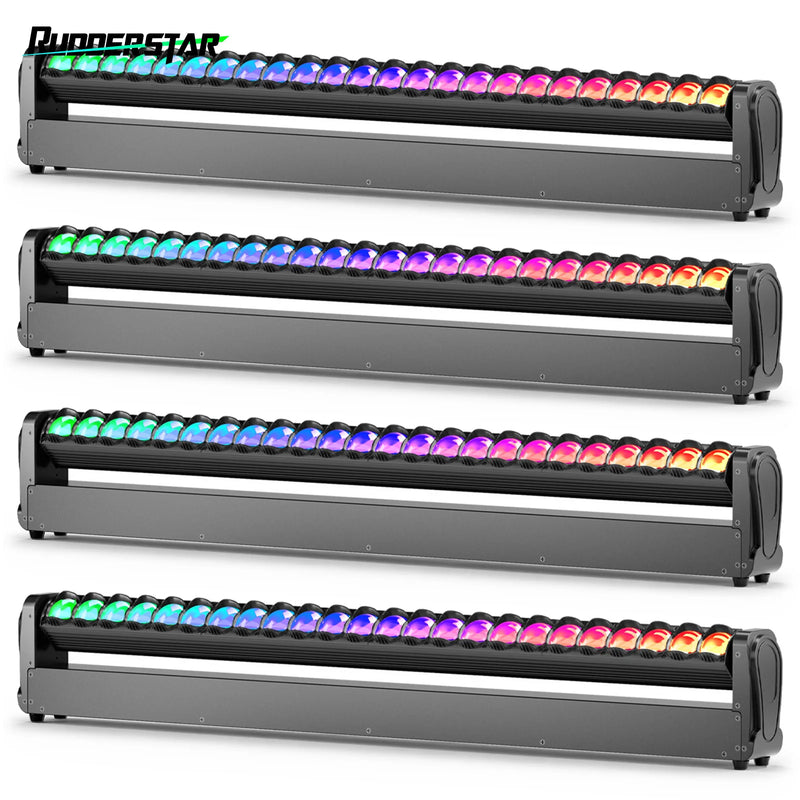 Barre LED RGBW pour éclairage mural, lot de 4, DMX, 36 ou 200 W