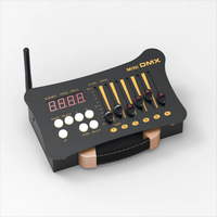 Contrôleur DMX sans fil 2,4 GHz, 6 faders, avec 1 à 5 récepteurs sur batterie rechargeable