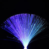 Lampe fibre optique multicolore à piles pour chambre et bureau, 34 cm