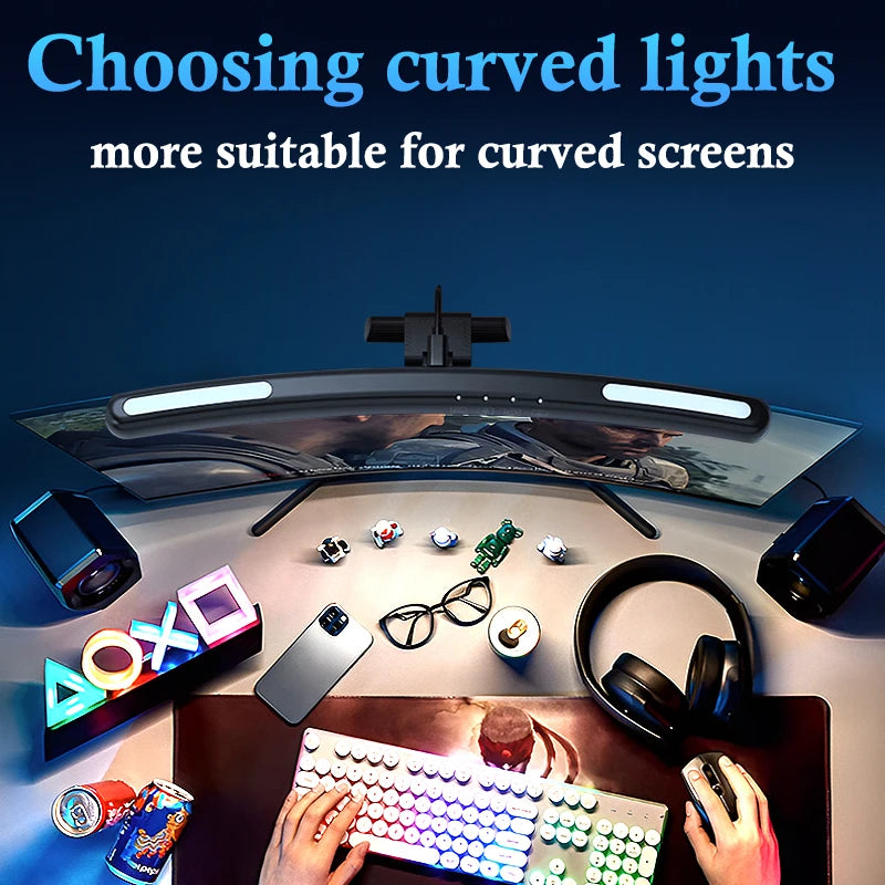 Lampe écran PC LED – barre sur écran avec col de cygne réglable et variation continue