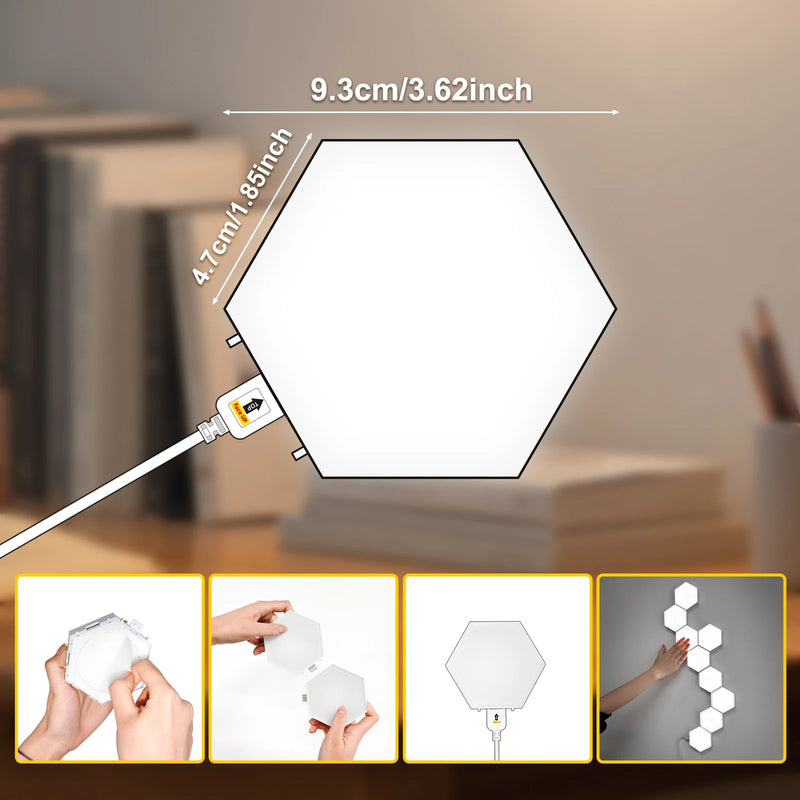 Panneaux LED hexagonaux tactiles – vue 5