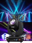 Lot de 2 lyres beam 7R 230 W, 17 gobos, DMX 16 canaux, avec ou sans flight case