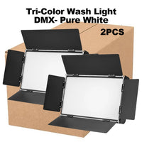 Lumière douce tricolore 200 W DMX, 3200-6200 K, pour studio, vidéo et scène, 1 ou 2 projecteurs