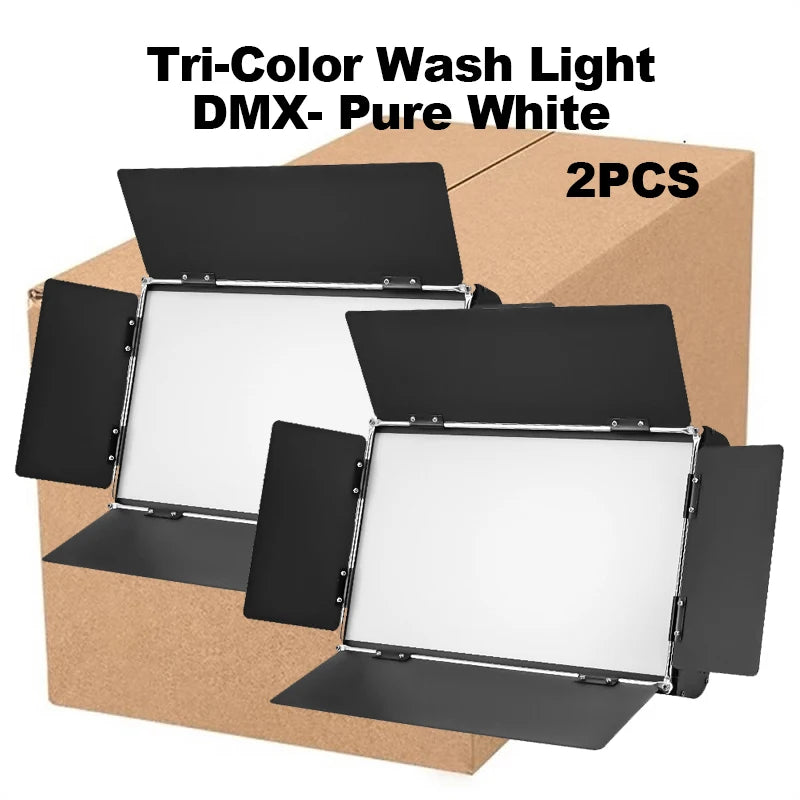 Lumière douce tricolore 200 W DMX, 3200-6200 K, pour studio, vidéo et scène, 1 ou 2 projecteurs