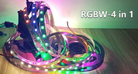 Ruban LED adressable DMX512 – ruban RGBW 4 en 1 allumé en couleurs