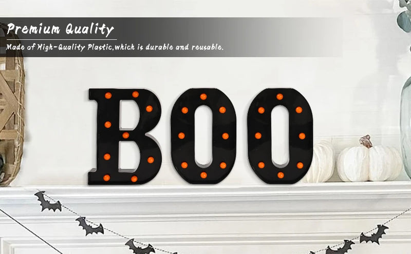 Lettres lumineuses BOO d'Halloween – vue 12