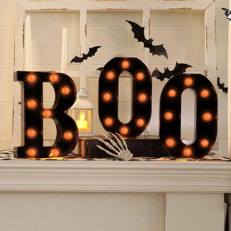 Lettres lumineuses BOO d'Halloween – vue 7