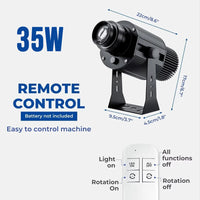 Projecteur gobo logo personnalisé, 35 à 200 W, avec télécommande