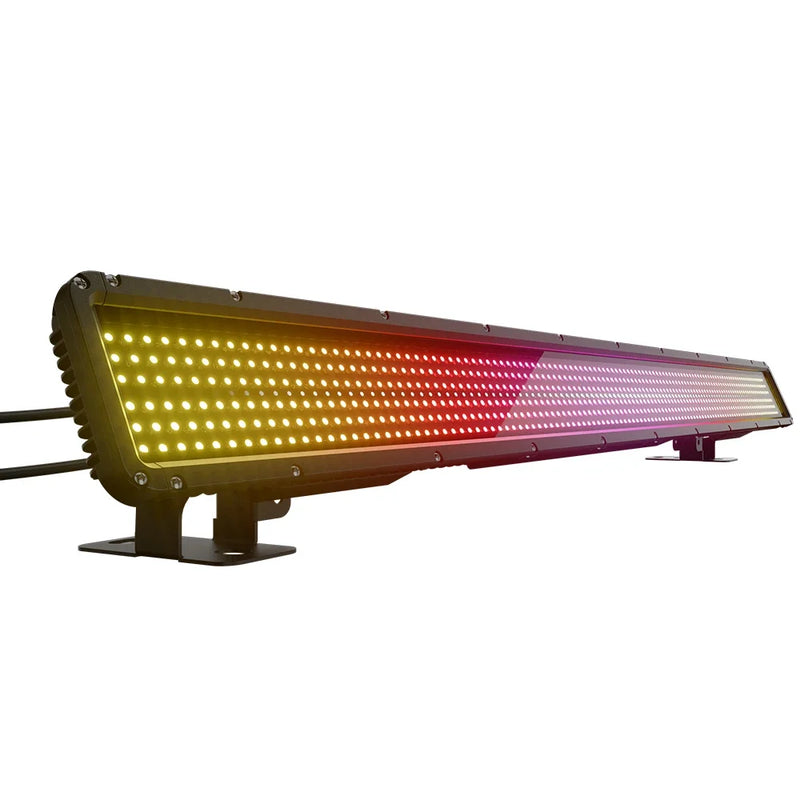 Barre stroboscope LED étanche IP65 de 102 cm, 250 W, 16 pixels RGB et blanc, DMX