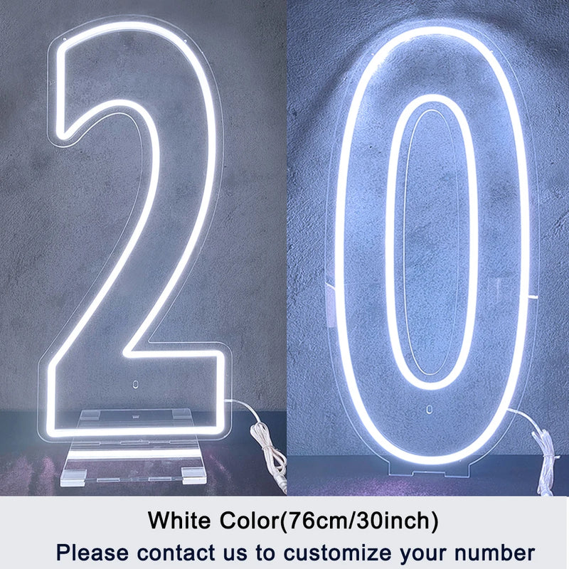 Chiffres lumineux géants néon LED – vue 26