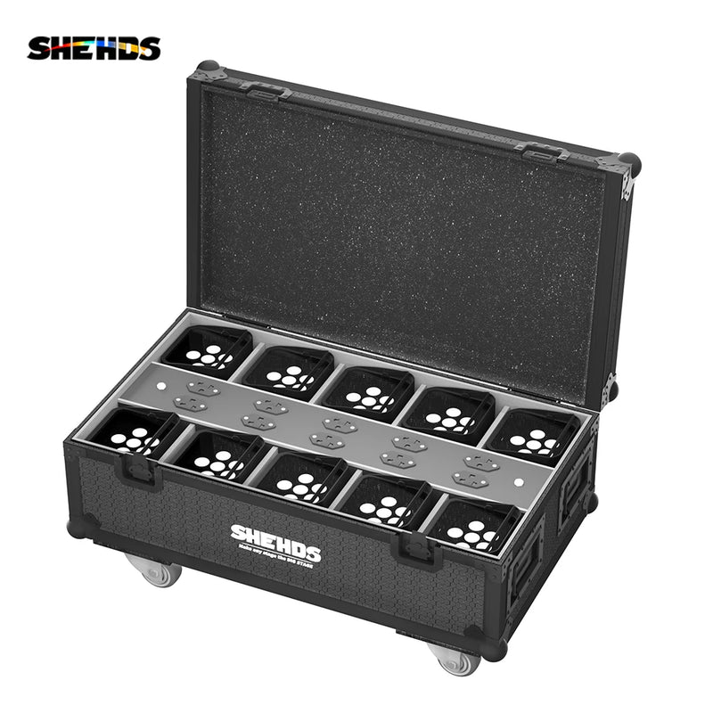 Uplight sans fil sur batterie RGBWA UV, lot de 8 ou 10 avec valise