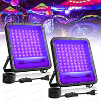 Projecteur lumière noire LED UV 395 nm, 50 à 150 W, 1 ou 2 pièces