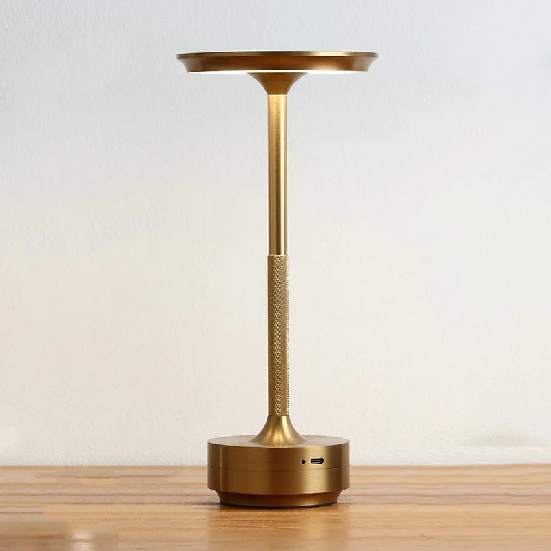 Lampe de table sans fil aluminium rechargeable, 28,5 cm, 5 coloris