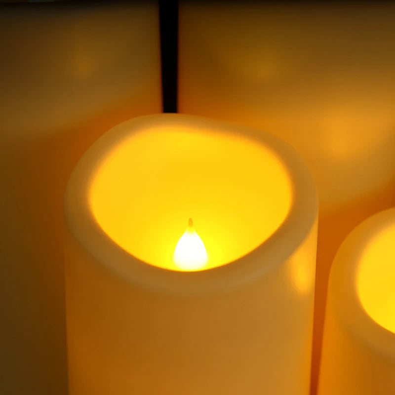 Bougies pilier LED géantes – vue 20