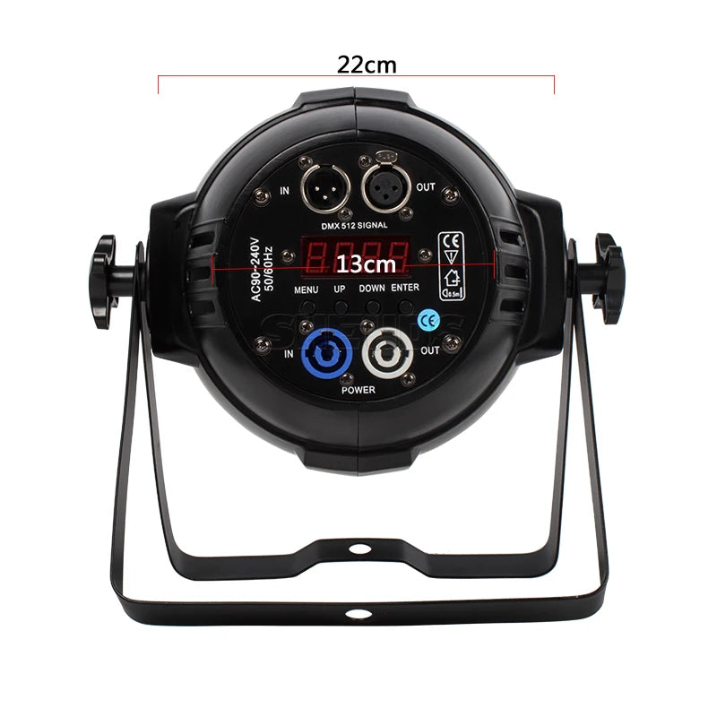 Projecteur PAR LED COB 200 W blanc chaud et froid, DMX, stroboscope