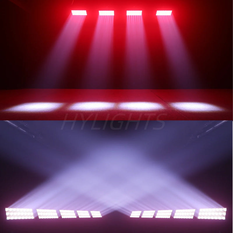 Stroboscope LED 300 W RGB, effet faisceau et DMX, lot de 2
