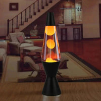 Lampe à lave cône 36 cm, base en alliage, 10 coloris