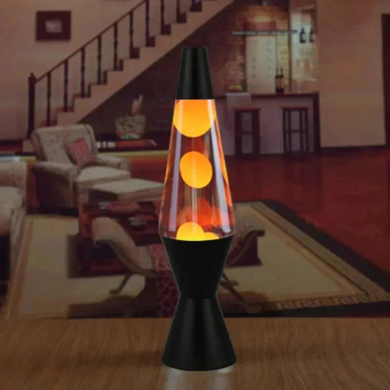 Lampe à lave cône 36 cm, base en alliage, 10 coloris
