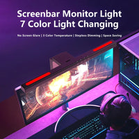 Barre lumineuse écran – sept couleurs RGB d'ambiance autour d'un écran de jeu