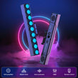 Barre LED RGBW 9 x 4 W, DMX et mode sonore, 1, 2, 4 ou 8 pièces