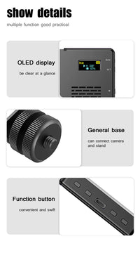 Lampe vidéo LED RGB de poche – vue 10