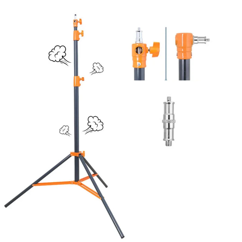 Pied de studio inox – vue 5