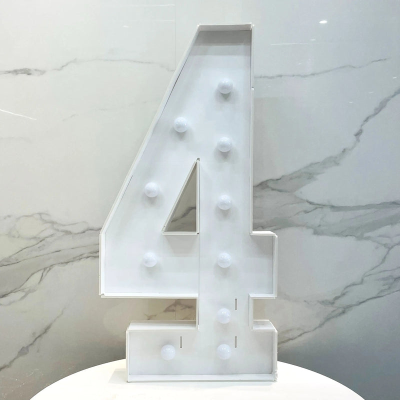 Chiffre lumineux géant 91,5 cm en carton mousse – vue 14