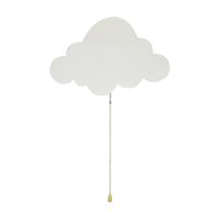 Lampe nuage murale en bois à piles pour chambre d'enfant, 3 formes