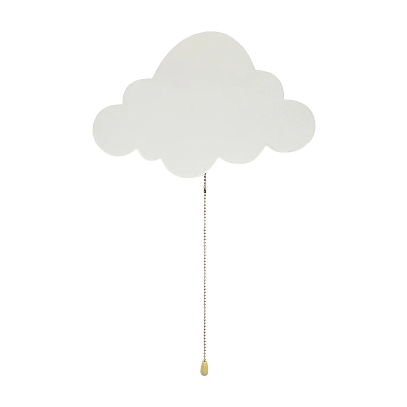 Lampe nuage murale en bois à piles pour chambre d'enfant, 3 formes