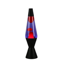 Lampe à lave cône 36 cm, base en alliage, 10 coloris