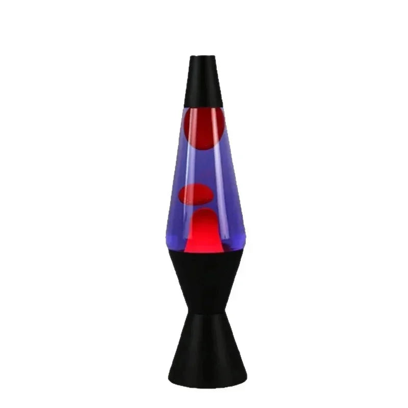Lampe à lave cône 36 cm, base en alliage, 10 coloris
