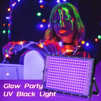 Projecteur lumière noire UV – soirée fluo avec maquillage lumineux