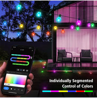 Guirlande guinguette WiFi G40 – réglage des couleurs par segments