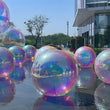 Boule miroir gonflable géante, 0,5 à 3 m, 7 couleurs