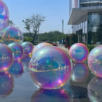 Boule miroir gonflable géante, 0,5 à 3 m, 7 couleurs