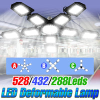 Ampoule LED de garage déformable 3 à 5 branches, culot E27/E26