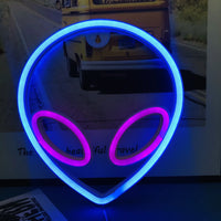 Néon LED déco gaming et chambre, 23 motifs au choix, piles ou USB