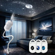 Projecteur d'étoiles galactiques USB pour chambre, 3 films, 3 niveaux de luminosité